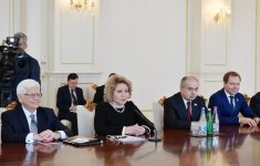 Президент Ильхам Алиев принял делегацию во главе с председателем Совфеда Федерального собрания РФ (ФОТО)