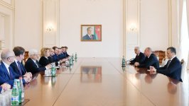 Президент Ильхам Алиев принял делегацию во главе с председателем Совфеда Федерального собрания РФ (ФОТО)