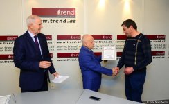 Сотрудники АМИ Trend награждены за активное освещение 100-летнего юбилея органов безопасности Азербайджана (ФОТО)