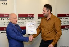 Сотрудники АМИ Trend награждены за активное освещение 100-летнего юбилея органов безопасности Азербайджана (ФОТО)