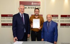 Сотрудники АМИ Trend награждены за активное освещение 100-летнего юбилея органов безопасности Азербайджана (ФОТО)