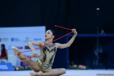 В Баку стартовал второй день Международного турнира по художественной гимнастике AGF Junior Trophy (ФОТО)