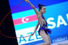 В Баку стартовал второй день Международного турнира по художественной гимнастике AGF Junior Trophy (ФОТО)