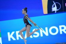 В Баку стартовал второй день Международного турнира по художественной гимнастике AGF Junior Trophy (ФОТО)