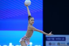 В Баку стартовал второй день Международного турнира по художественной гимнастике AGF Junior Trophy (ФОТО)