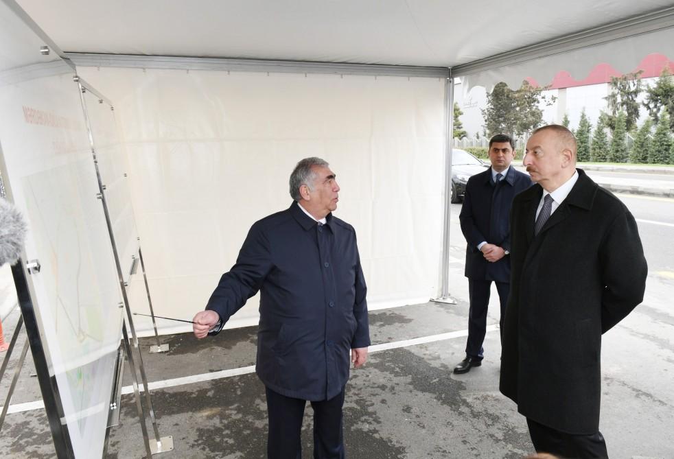 Президент Ильхам Алиев принял участие в открытии  автодороги  Мардакан-Гала (ФОТО)