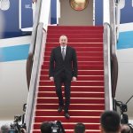President Ilham Aliyev arrives in China for working visit (PHOTO)
