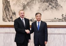 Президент Ильхам Алиев встретился в Пекине с членом Политбюро ЦК Компартии Китая (ФОТО)
