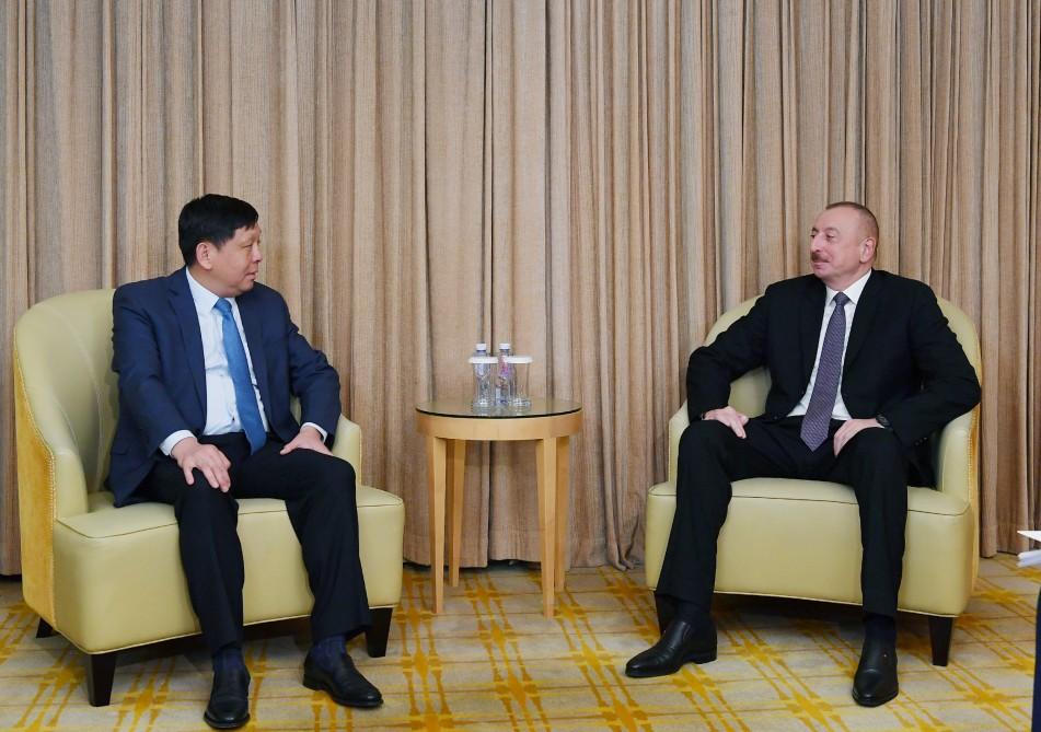 Президент Ильхам Алиев: Азербайджан заинтересован в активной деятельности крупных компаний Китая в стране (ФОТО)