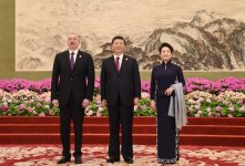 Президент Ильхам Алиев принял участие в приеме для участников второго форума «Один пояс, один путь» (ФОТО) (версия 2)