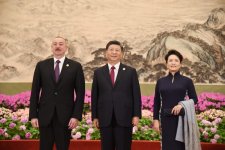 Президент Ильхам Алиев принял участие в приеме для участников второго форума «Один пояс, один путь» (ФОТО) (версия 2)