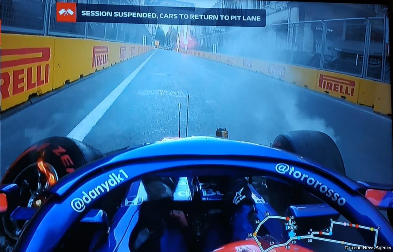 Another accident occurs during F1 practice session in Baku (PHOTO)