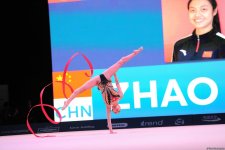 В Баку стартовал второй день соревнований Кубка мира по художественной гимнастике (ФОТО)