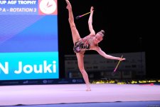 В Баку стартовал второй день соревнований Кубка мира по художественной гимнастике (ФОТО)
