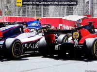 Еще одна цепная авария на гонках F2 в Баку: трое пилотов выбыли из борьбы (ФОТО)