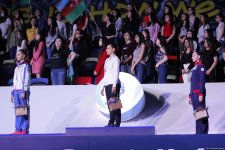 В Баку прошла церемония награждения призеров индивидуальных финалов Кубка мира по художественной гимнастике (ФОТО)
