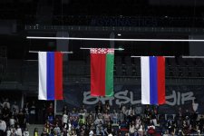 В Баку прошла церемония награждения призеров индивидуальных финалов Кубка мира по художественной гимнастике (ФОТО)
