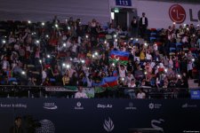 В Баку прошла церемония награждения призеров индивидуальных финалов Кубка мира по художественной гимнастике (ФОТО)