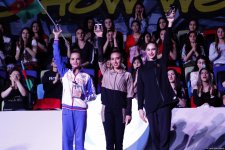 В Баку прошла церемония награждения призеров индивидуальных финалов Кубка мира по художественной гимнастике (ФОТО)