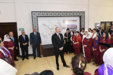 Президент Ильхам Алиев и Первая леди Мехрибан Алиева приняли участие в открытии Гобустанского филиала ОАО «Азерхалча» (ФОТО)