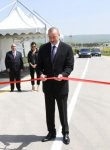 Президент Ильхам Алиев и Первая леди Мехрибан Алиева приняли участие в открытии автодороги Гобустан-Поладлы (ФОТО)