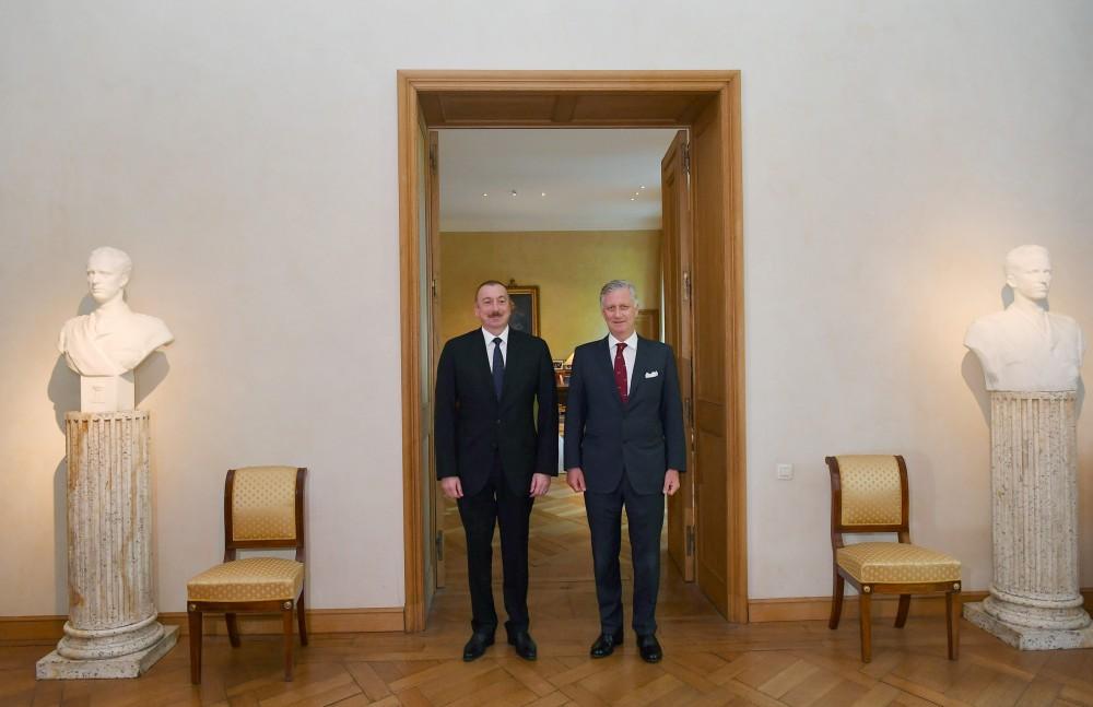 Президент Ильхам Алиев встретился в Брюсселе с Королем Бельгии (ФОТО) (версия 2)