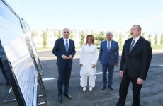 Президент Ильхам Алиев принял участие в открытии завода по производству шприцев в Пираллахинском промышленном парке (ФОТО) (версия 2)