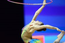 В Баку стартовал второй день соревнований 35-го Чемпионата Европы по художественной гимнастике (ФОТО)