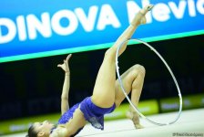 В Баку стартовал второй день соревнований 35-го Чемпионата Европы по художественной гимнастике (ФОТО)