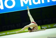 В Баку стартовал второй день соревнований 35-го Чемпионата Европы по художественной гимнастике (ФОТО)