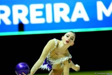 В Баку стартовал второй день соревнований 35-го Чемпионата Европы по художественной гимнастике (ФОТО)