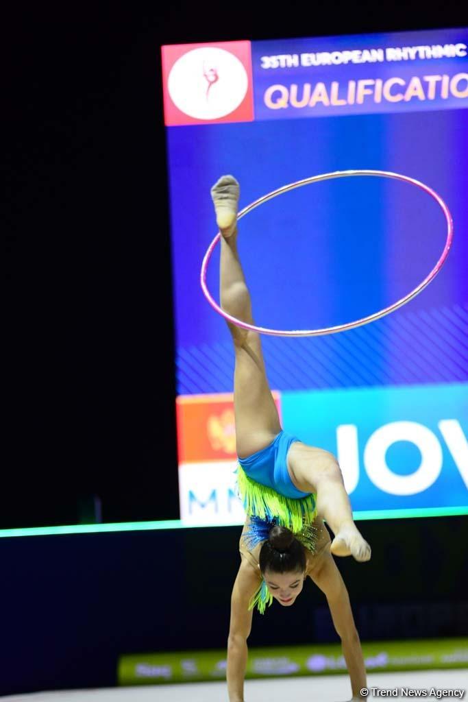В Баку стартовал второй день соревнований 35-го Чемпионата Европы по художественной гимнастике (ФОТО)