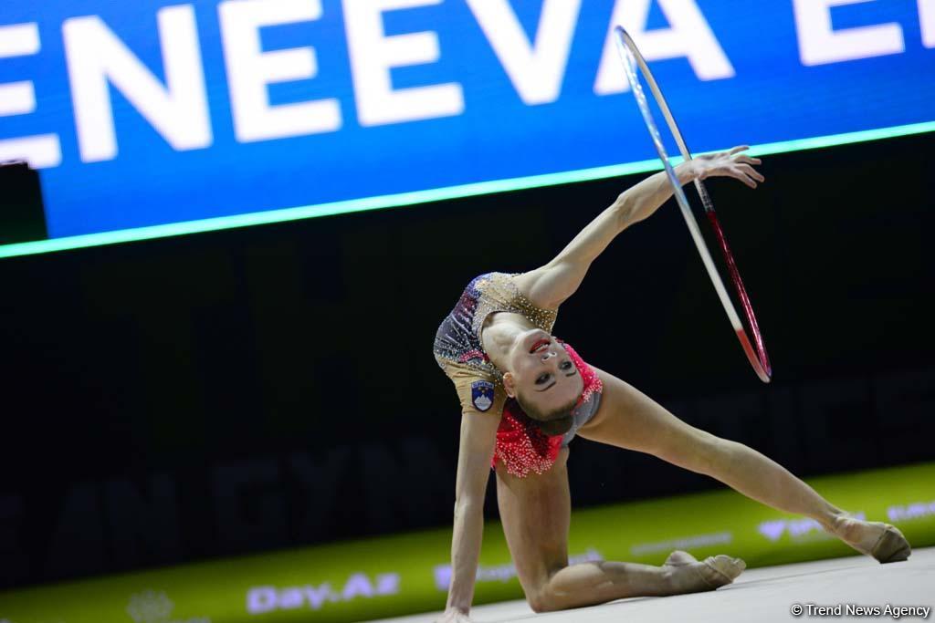 В Баку стартовал второй день соревнований 35-го Чемпионата Европы по художественной гимнастике (ФОТО)