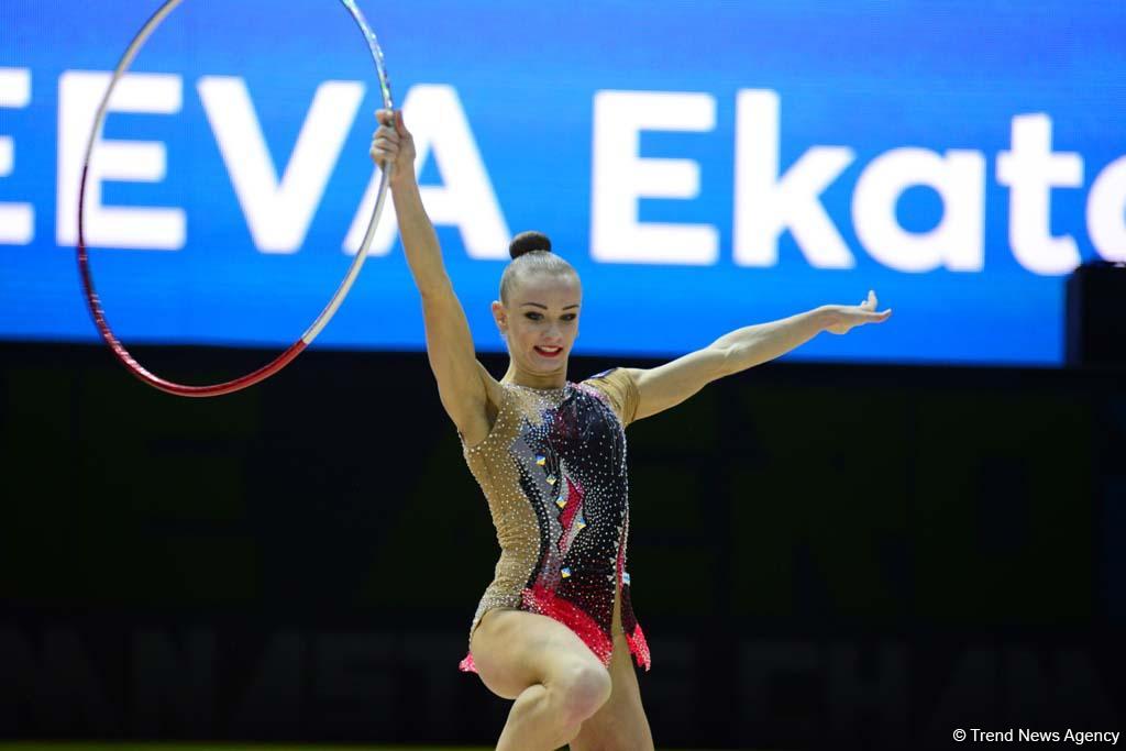 В Баку стартовал второй день соревнований 35-го Чемпионата Европы по художественной гимнастике (ФОТО)