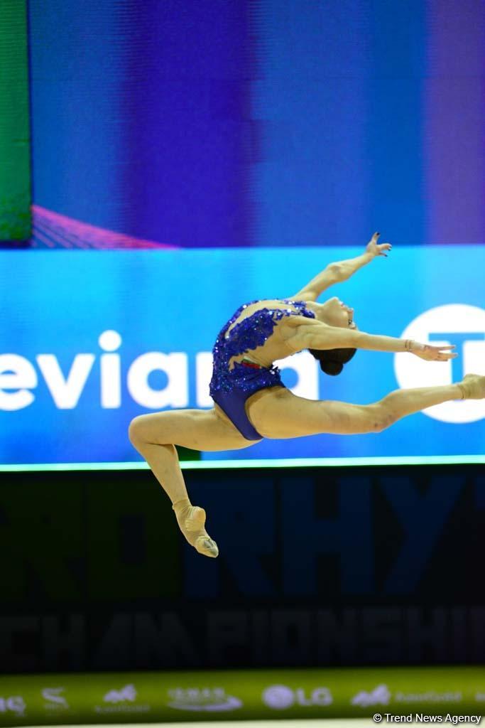 В Баку стартовал второй день соревнований 35-го Чемпионата Европы по художественной гимнастике (ФОТО)