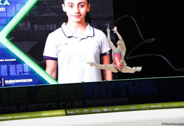 Azerbaijani gymnast qualifies for finals of European Rhythmic Gymnastics Championships in exercises with clubs
