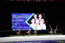 В рамках третьего дня Чемпионата Европы в Баку проходят выступление групповых команд в упражнениях с пятью лентами (ФОТО)