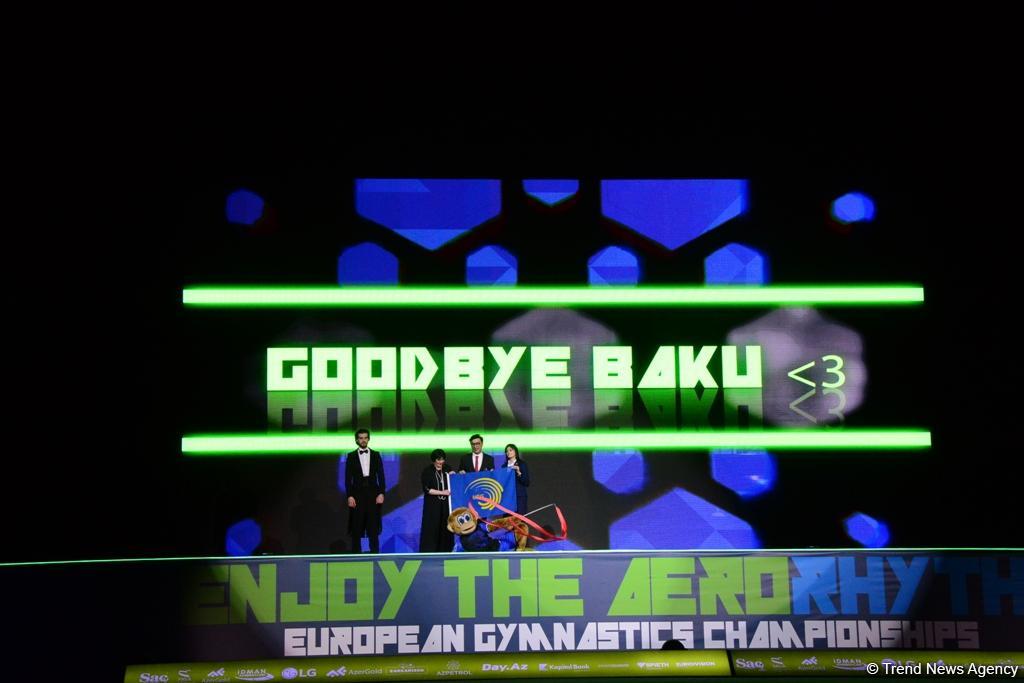 В Баку прошла церемония закрытия 35-го Чемпионата Европы по художественной гимнастике (ФОТОРЕПОРТАЖ)