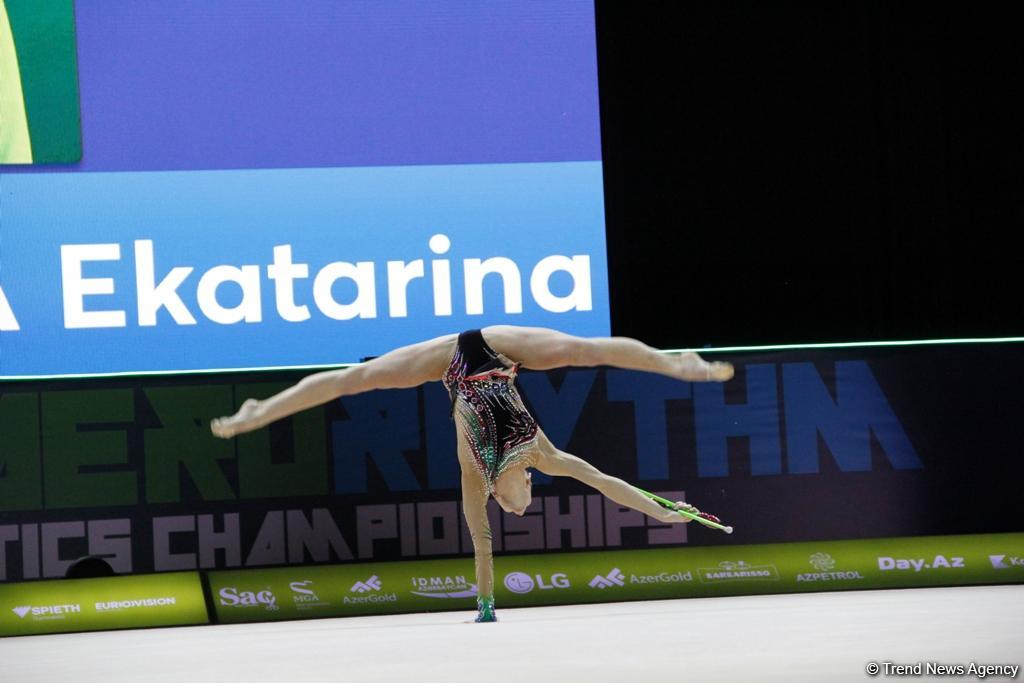 Лучшие моменты финальных соревнований Чемпионата Европы по художественной гимнастике в Баку (ФОТО)