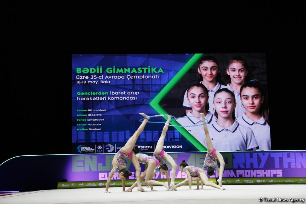 В Баку стартовали финалы 35-го Чемпионата Европы по художественной гимнастике (ФОТО)