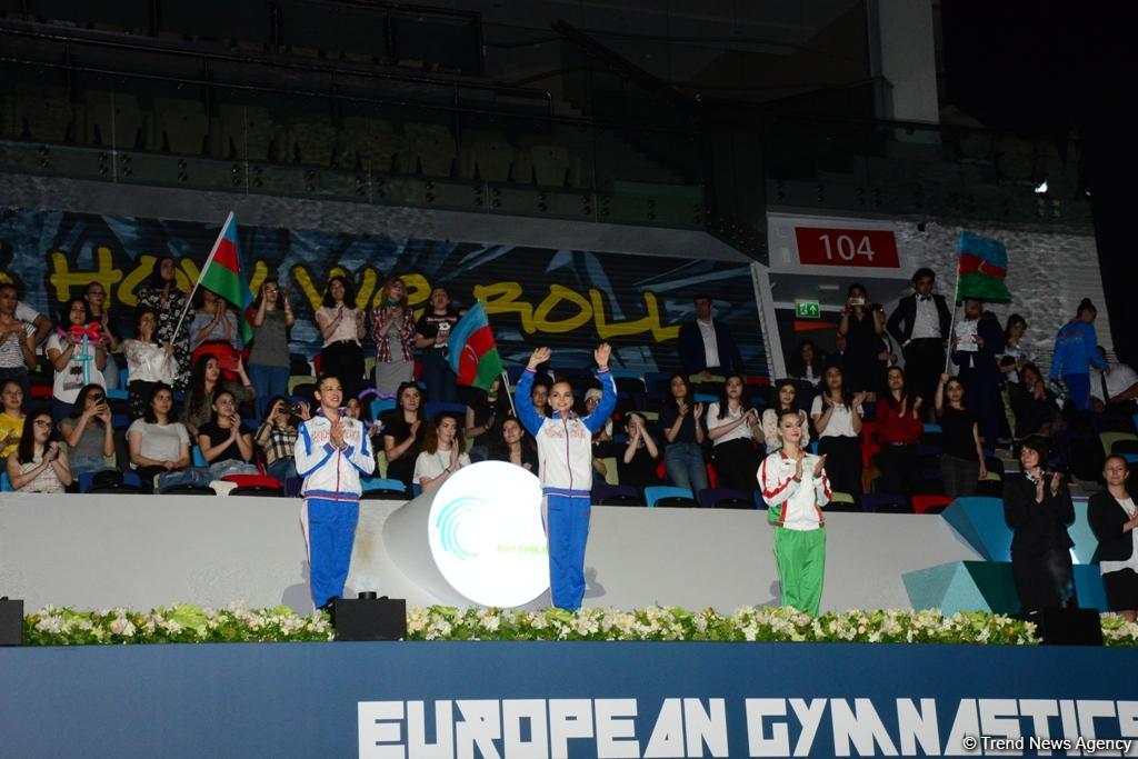 Winners of the 35th European Rhythmic Gymnastics Championships awarded in Baku (PHOTO)