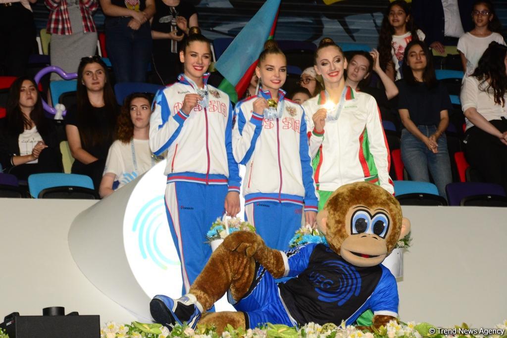 Winners of the 35th European Rhythmic Gymnastics Championships awarded in Baku (PHOTO)