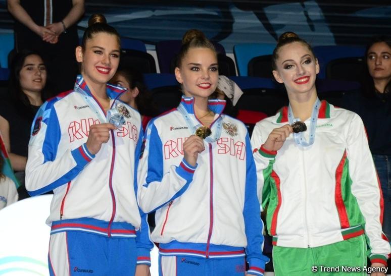 Winners of the 35th European Rhythmic Gymnastics Championships awarded in Baku (PHOTO)