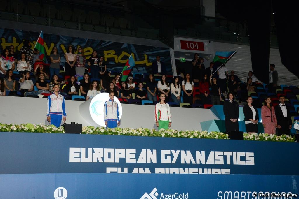 Winners of the 35th European Rhythmic Gymnastics Championships awarded in Baku (PHOTO)