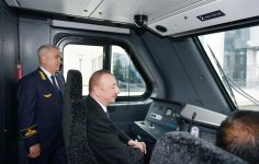 Президент Ильхам Алиев принял участие в открытии Сабунчинского железнодорожного вокзального комплекса (ФОТО) (версия 2)