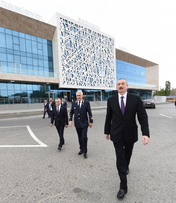 Президент Ильхам Алиев принял участие в открытии Сабунчинского железнодорожного вокзального комплекса (ФОТО) (версия 2)