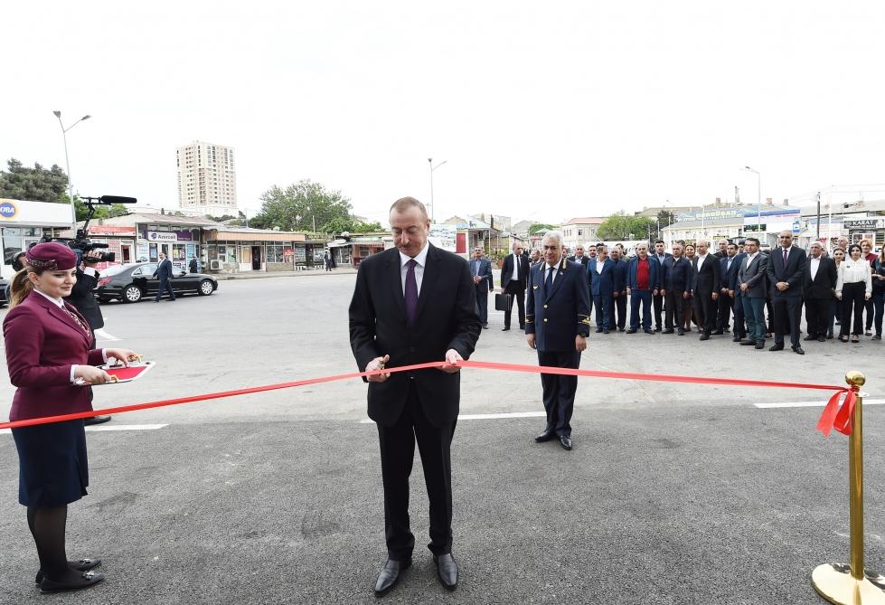 Президент Ильхам Алиев принял участие в открытии Сабунчинского железнодорожного вокзального комплекса (ФОТО) (версия 2)