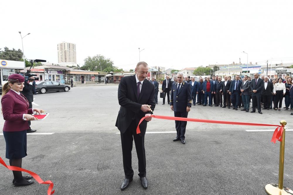 Президент Ильхам Алиев принял участие в открытии Сабунчинского железнодорожного вокзального комплекса (ФОТО) (версия 2)