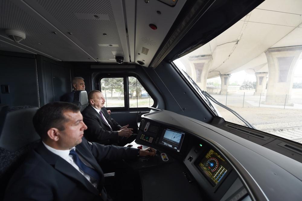 Президент Ильхам Алиев принял участие в открытии Сабунчинского железнодорожного вокзального комплекса (ФОТО) (версия 2)