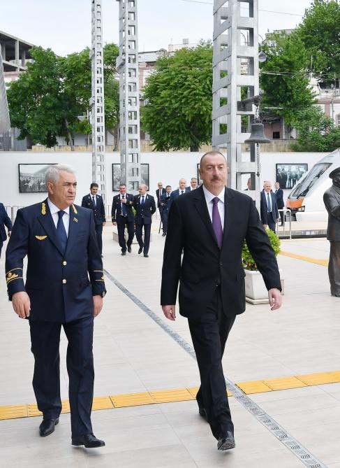 Президент Ильхам Алиев принял участие в открытии Сабунчинского железнодорожного вокзального комплекса (ФОТО) (версия 2)